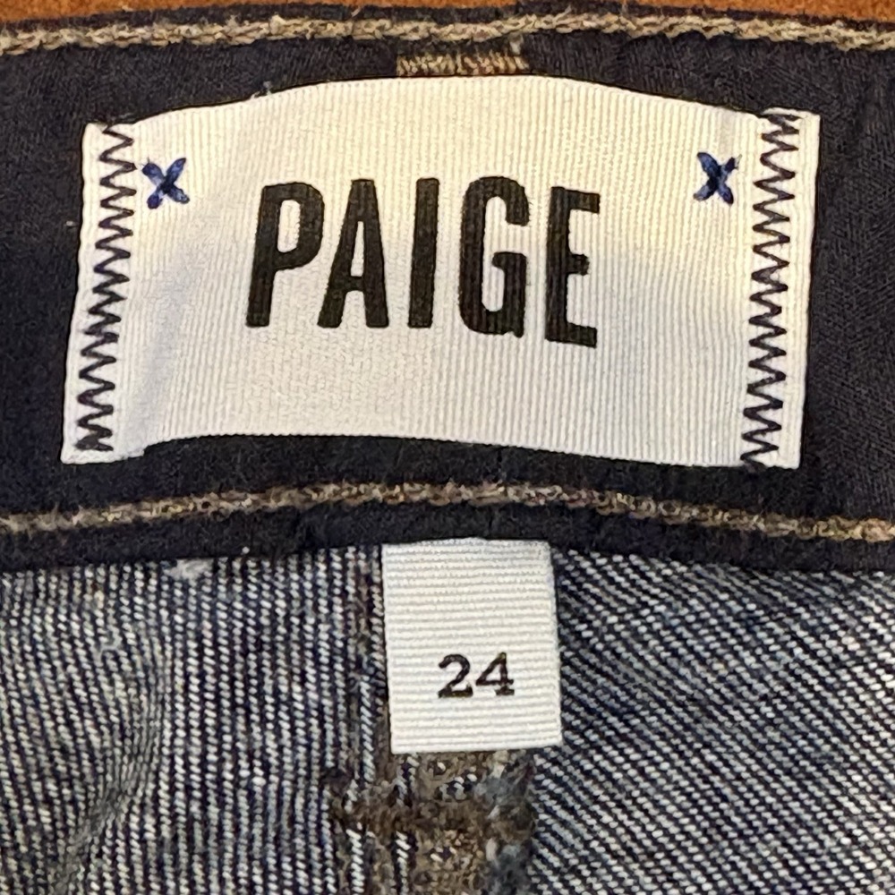 Paige Jeans Women's Size 24 Blue "Skyline Ankle Peg" Denim Jeans - Picture 7 of 10